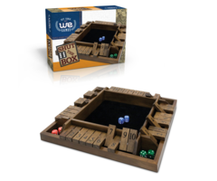 Wood Expressions Shut The Box  4 Player – Walnut Stained Wood Travel Size