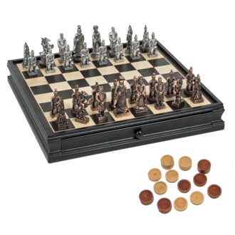 Medieval Chess Set the Normans Chess Set Gold and Silver 