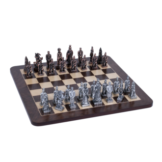 Medieval Chess Set the Normans Chess Set Gold and Silver 