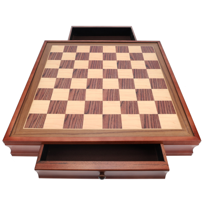 Wood Expressions Chessboard 19" - Deluxe Camphor Wood with Storage