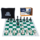 Chess Set - Ultimate Compact Tournament with Green Fold-up Board & Triple Weighted Pieces