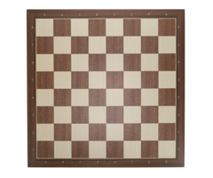 Wood Expressions Chessboard 22" - Walnut and Sycamore Wooden Chess Board with Algebraic Notation