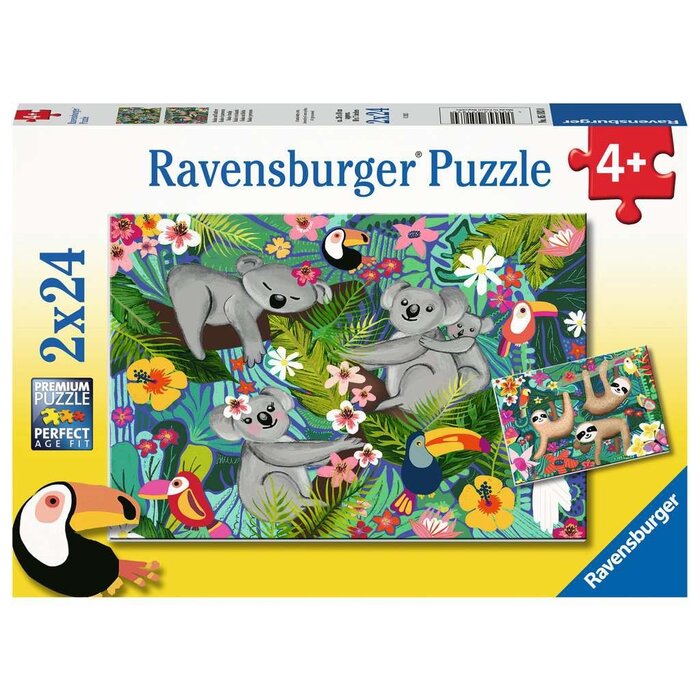 Ravensburger 2x24pcs - Koalas and Sloths