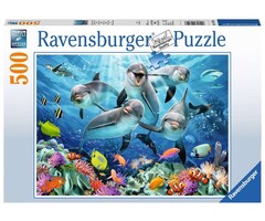 Ravensburger 500 pcs - Dolphins in the Coral Reef