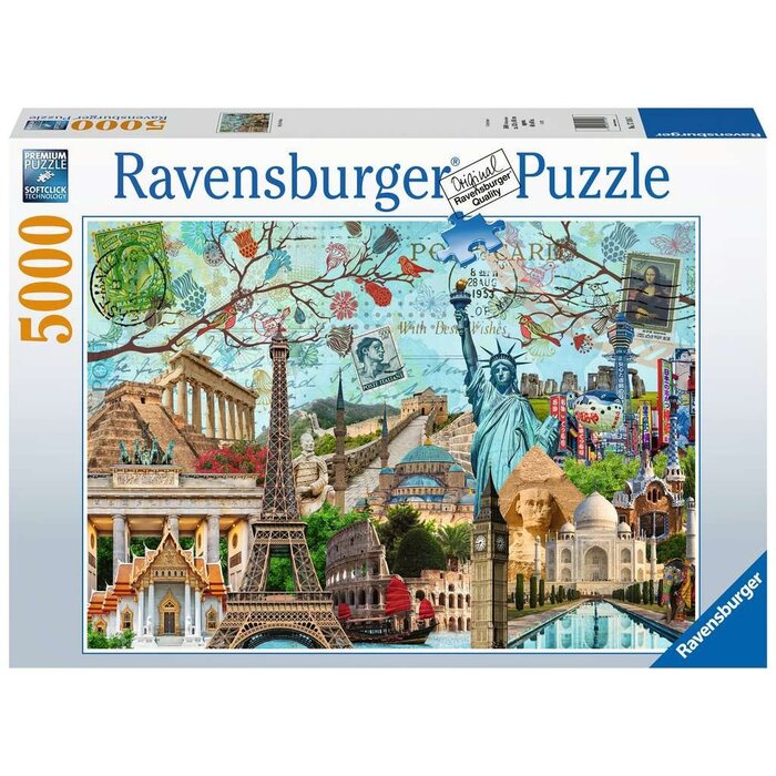 Ravensburger 5000 pcs - Big Cities Collage