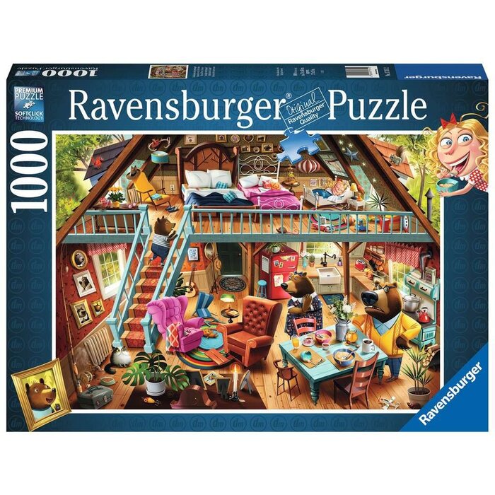 Ravensburger 1000 pcs - Classic Tales: Goldilocks Gets Caught!