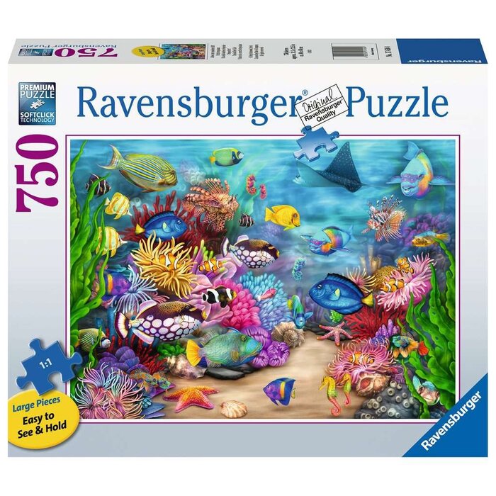 Ravensburger 750 pcs - Tropical Reef Life (Large Piece Format)