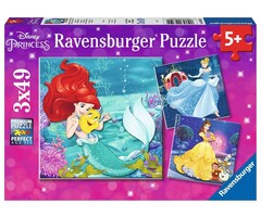 Ravensburger 3x49 pcs - Disney Princess Adventure