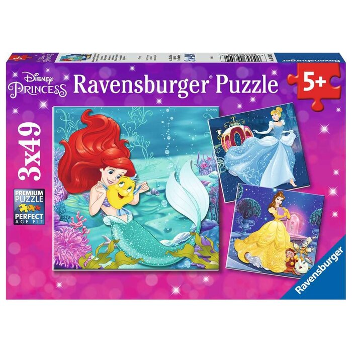 Ravensburger 3x49 pcs - Disney Princess Adventure