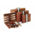 Backgammon Set 15" Brown & White Vinyl