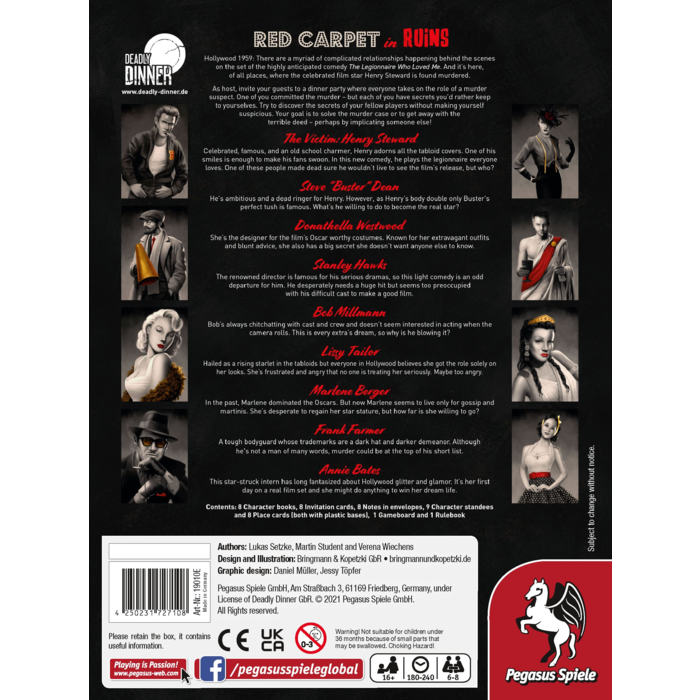 Pegasus Spiele Deadly Dinner: Red Carpet in Ruins
