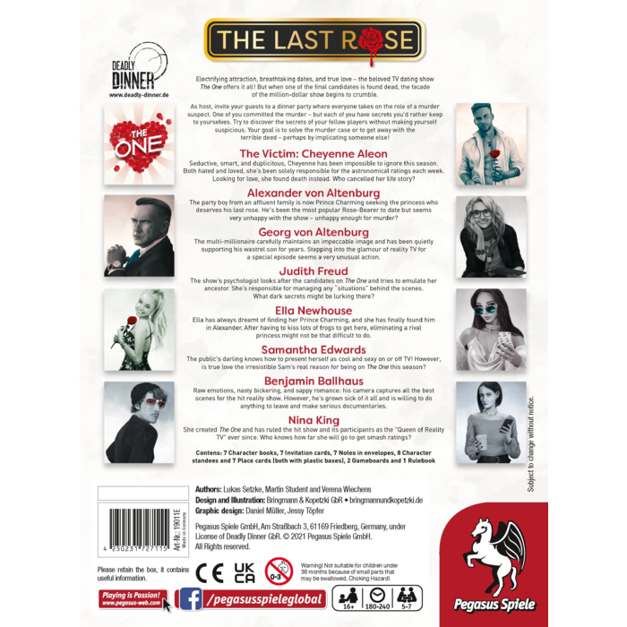 Pegasus Spiele Deadly Dinner: The Last Rose