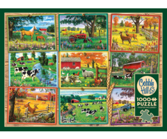 Cobble Hill Puzzles 1000 pcs - Postcards from the Farm