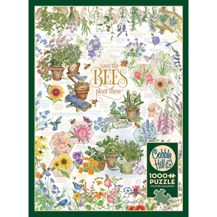Cobble Hill Puzzles 1000 pcs - Save the Bees
