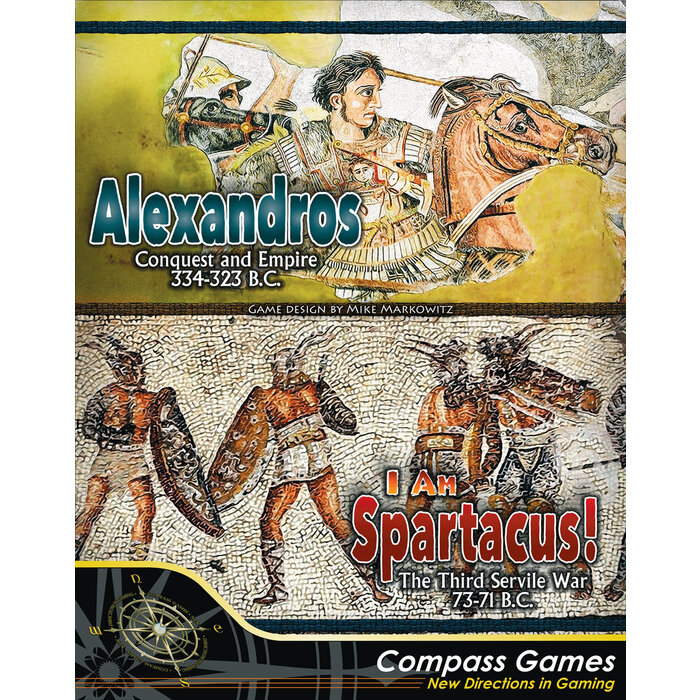 Compass Games Alexandros and I Am Spartacus!