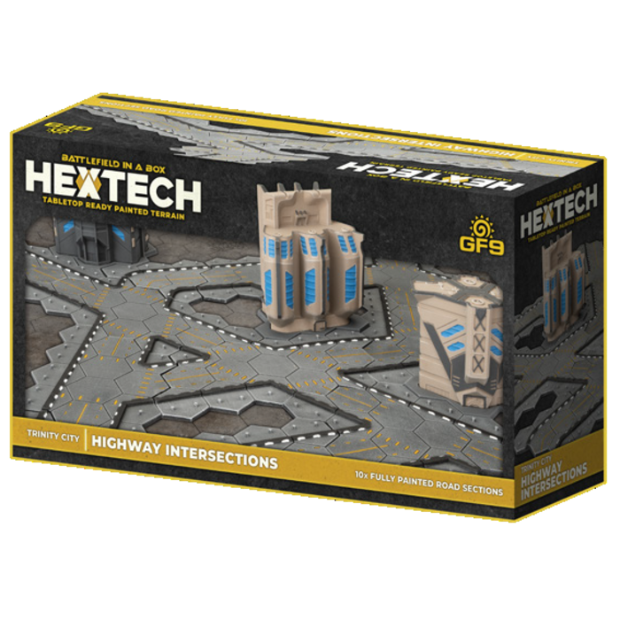 Gale Force Nine Battlefield in a Box: Hextech Highway Intersection