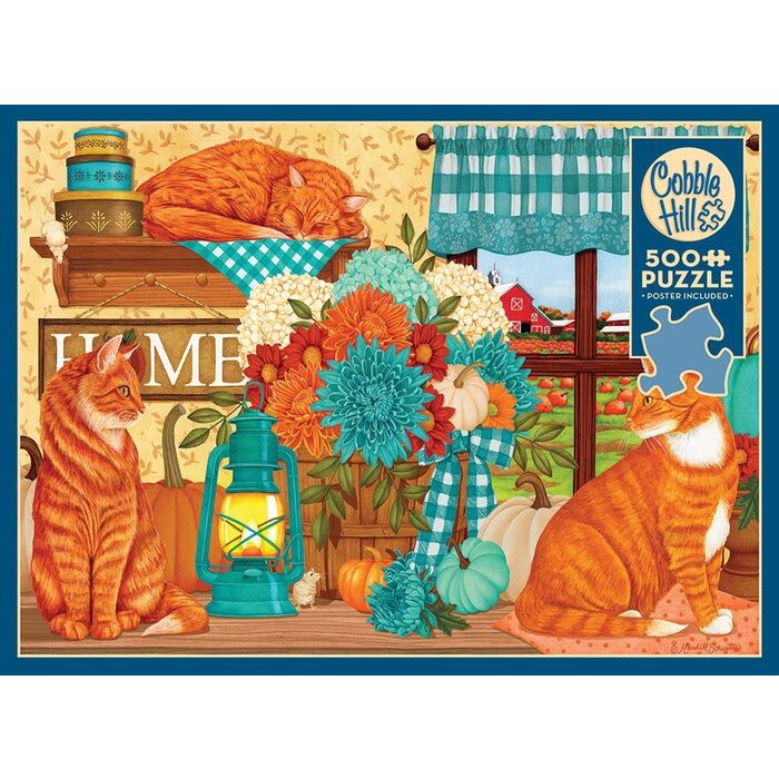 Cobble Hill Puzzles 500 pcs - Pumpkin Patch Cats
