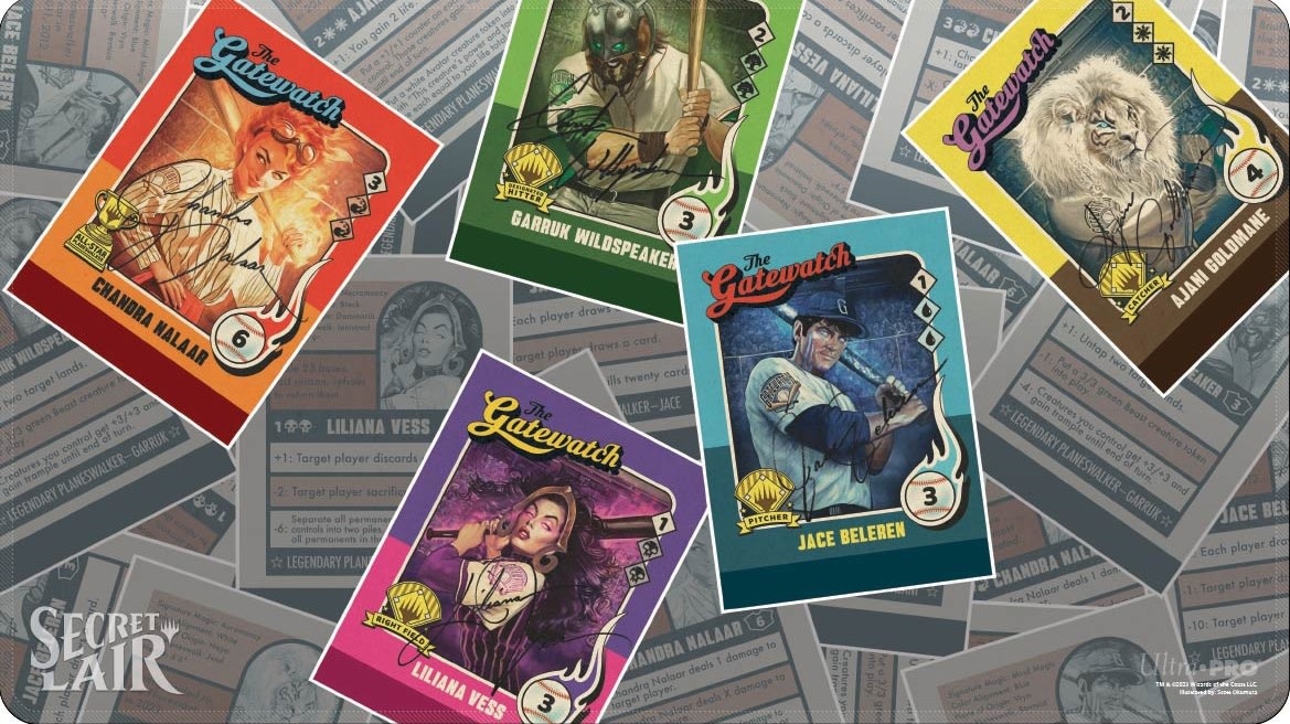 Playmat Magic The Gathering Secret Lair Baseball Boardgames