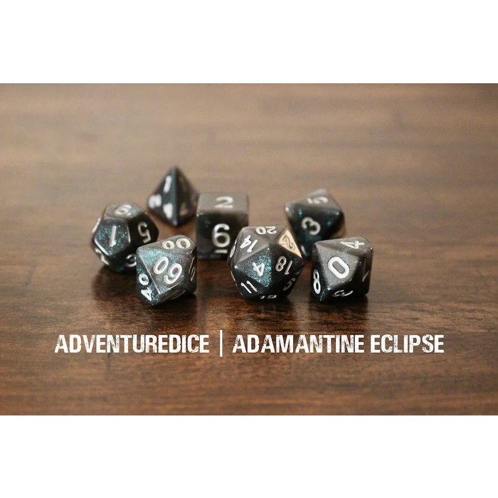 Adventure Dice 7-Piece RPG Dice Set: Sky Themed
