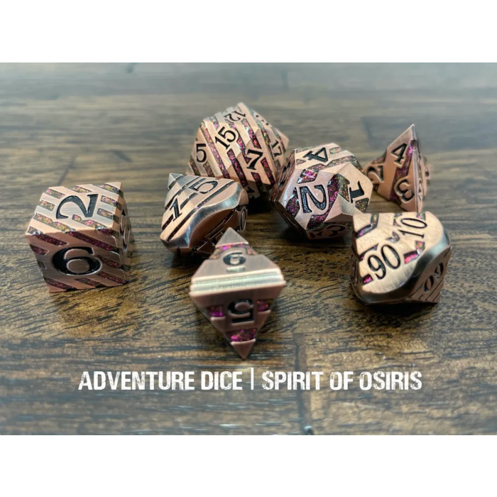 Adventure Dice 7-Piece RPG Premium Metal Dice Set: