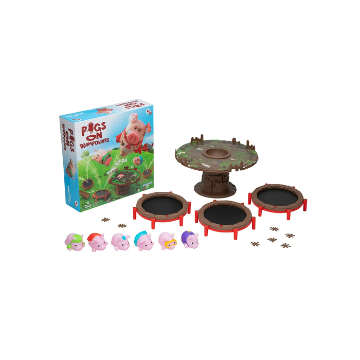 Playmonster Pigs on Trampolines