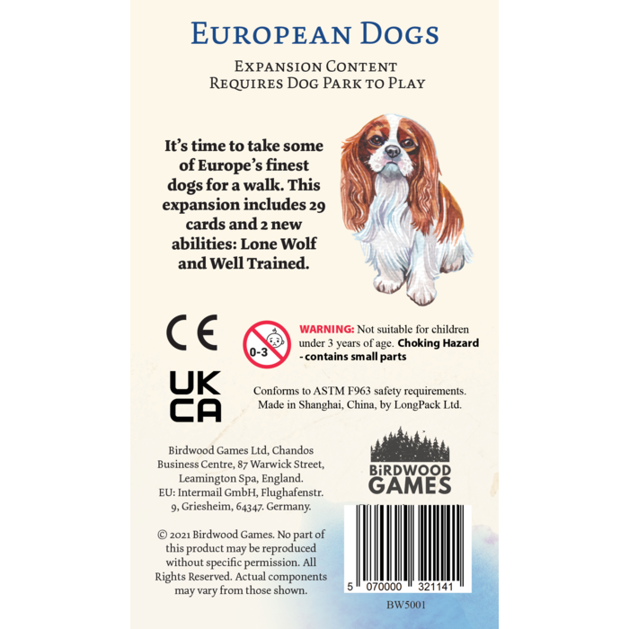 Birdwood Games Dog Park: European Dogs Expansion