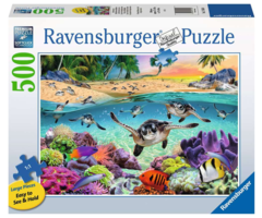Ravensburger 500 pcs - Race of the Baby Sea Turtles (Large Piece Format)