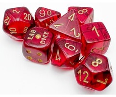 Chessex 7-Piece RPG Dice Set: Translucent Lab (Assorted Colours)