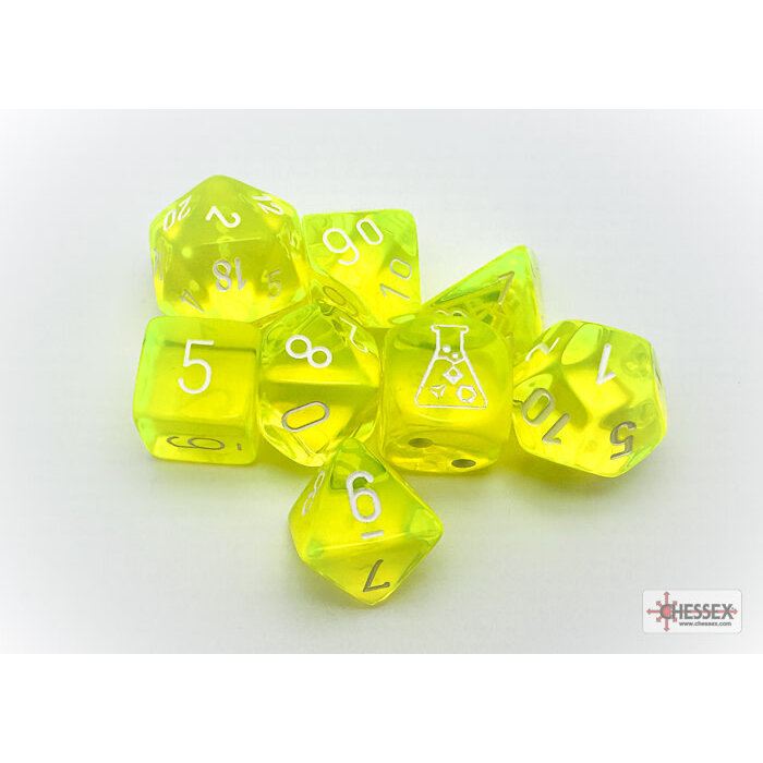 Chessex 7-Piece RPG Dice Set: Translucent Lab (Assorted Colours)