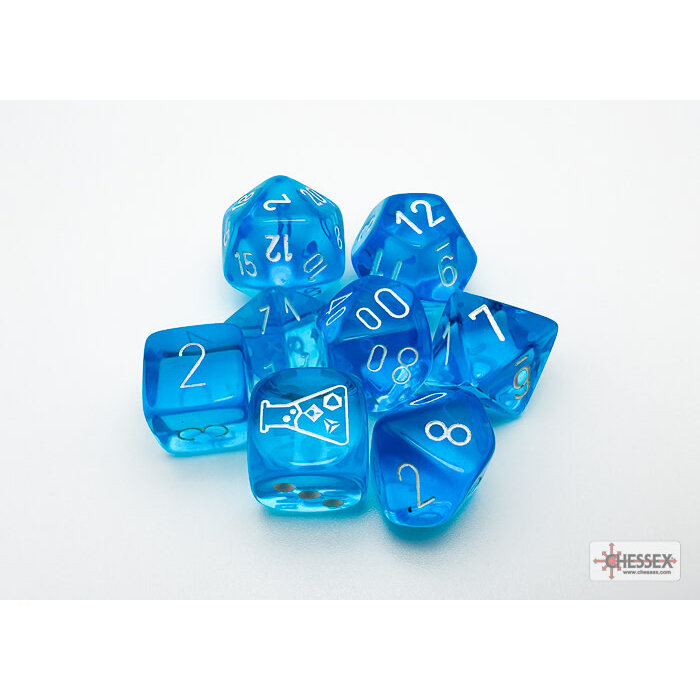 Chessex 7-Piece RPG Dice Set: Translucent Lab (Assorted Colours)