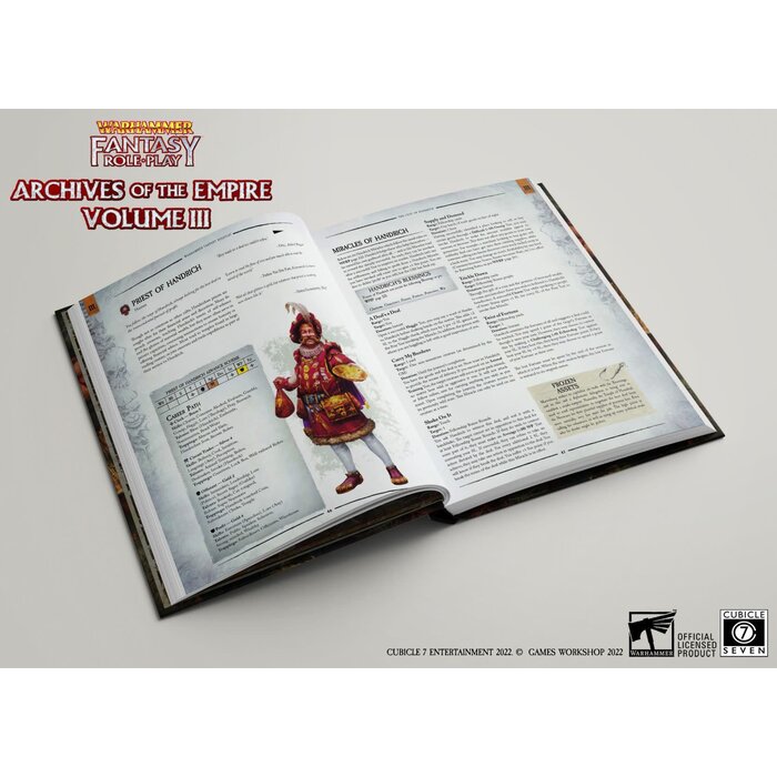 Cubicle 7 Entertainment Warhammer Fantasy RPG: Archives of the Empire Vol. III