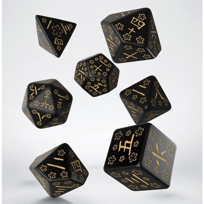 7pc RPG Set - Elessia - Wish Song with Gold – Die Hard Dice