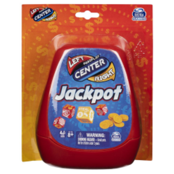 Spin Master LCR: The Original Left Center Right Dice Game - Jackpot Edition