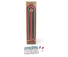 Bicycle Solid Wood Cribbage Board Colour Wood 3 Track - Bicycle