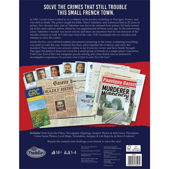 Ravensburger Cold Case: End of the Line