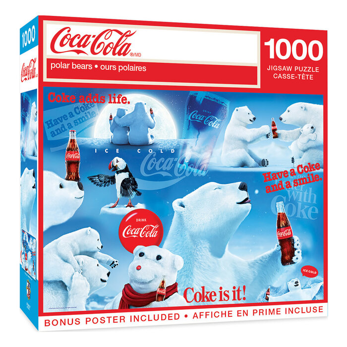 Misc Variety 1000 pcs - Coca Cola: Polar Bears