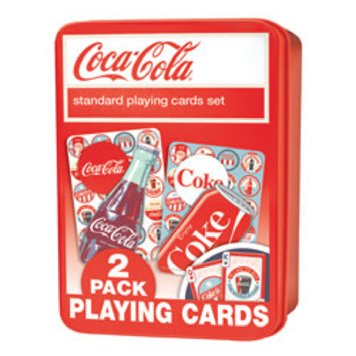 Master Pieces Playing Cards - Coca Cola: 2 Pack in Tin
