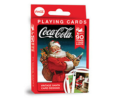 Master Pieces Playing Cards - Coca Cola: Vintage Santa