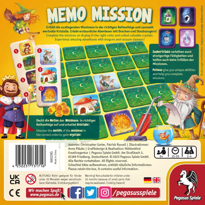 Pegasus Spiele Memo Mission
