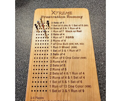 Unique Wood Products Wooden Frustration Rummy Board - Xtreme