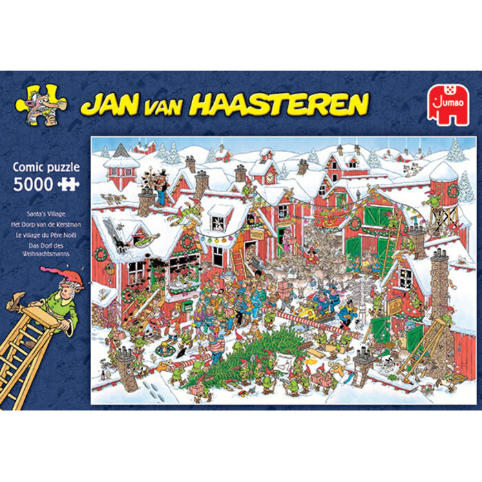 Jumbo Puzzles 5000 pcs - Jan van Haasteren: Santa's Village