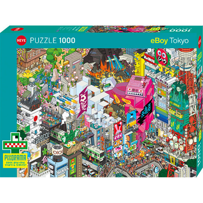 Heye Puzzles 1000 pcs - Pixorama: Tokyo Quest (eBoy)