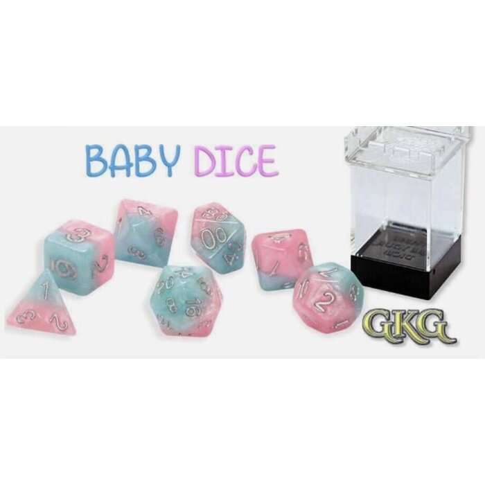 Gate Keeper Games 7-Piece Mini Dice Set (12mm): Mighty Tiny