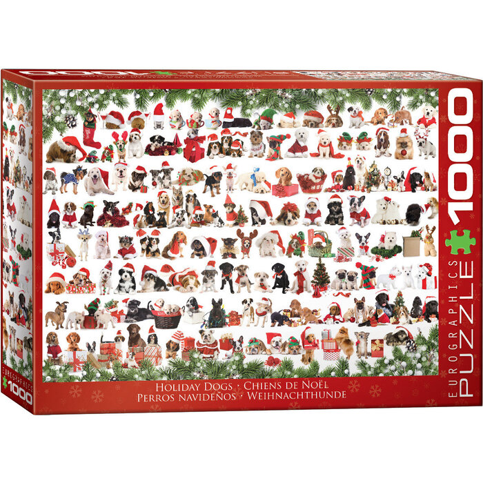 Eurographics 1000 pcs - Holiday Dogs