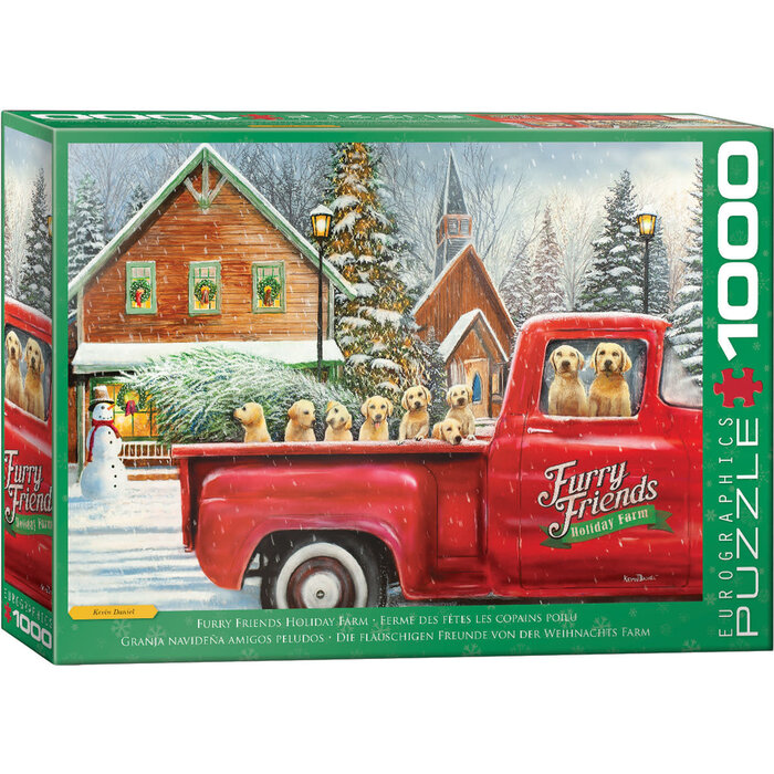 Eurographics 1000 pcs - Furry Friends Holiday Farm