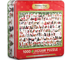 Eurographics 1000 pcs - Holiday Dogs Tin