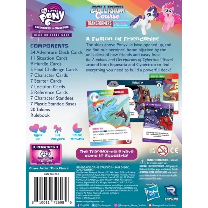 Renegade Game Studios My Little Pony Deck Building Game: Adventures in Equestria - Collision Course Expansion