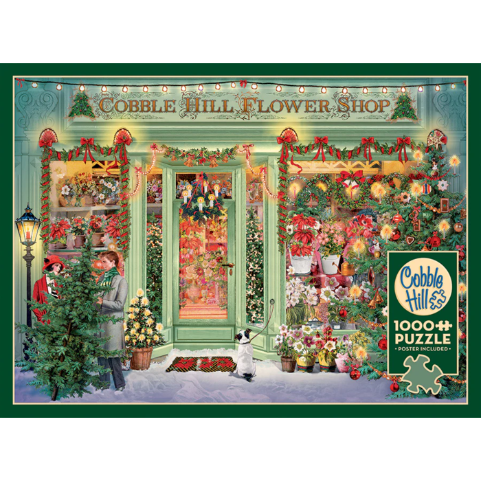 Cobble Hill Puzzles 1000 pcs - Christmas Flower Shop