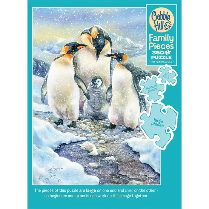 Cobble Hill Puzzles 350 pcs - Penguin Family (Family Puzzle)