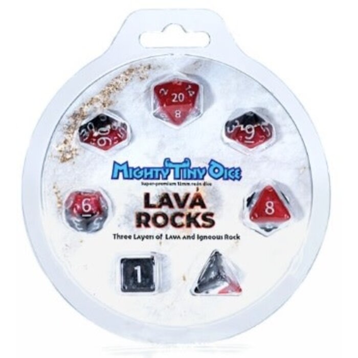 Gate Keeper Games 7-Piece Mini Dice Set (12mm): Mighty Tiny